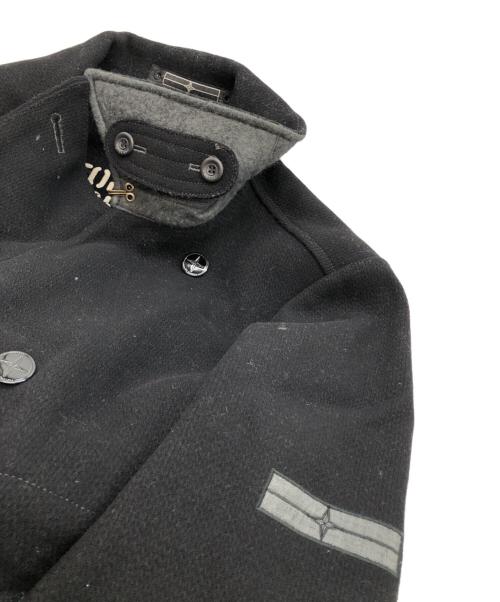 STONE ISLAND（ストーンアイランド）STONE ISLAND (ストーンアイランド) メルトンウールPコート ブラック サイズ:SIZE Sの古着・服飾アイテム