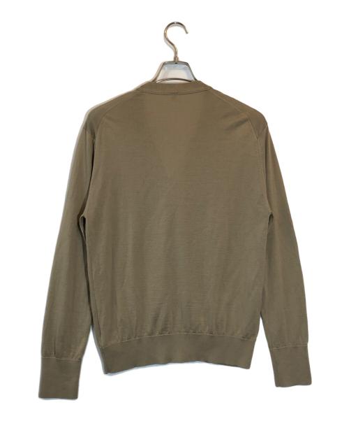 SALON adam et rope'（サロンアダムエロペ）SALON adam et rope' (サロンアダムエロペ) 30ゲージウールニットカーディガン ベージュ サイズ:SIZE Freeの古着・服飾アイテム