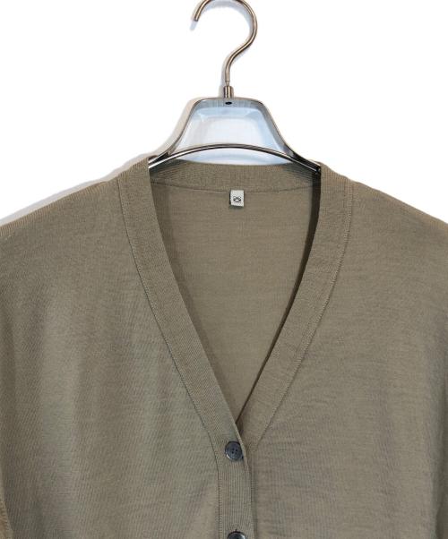 SALON adam et rope'（サロンアダムエロペ）SALON adam et rope' (サロンアダムエロペ) 30ゲージウールニットカーディガン ベージュ サイズ:SIZE Freeの古着・服飾アイテム