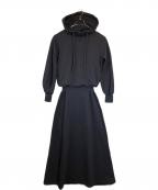 Maison Margielaメゾンマルジェラ）の古着「フーデッドスウェットワンピース」｜ネイビー
