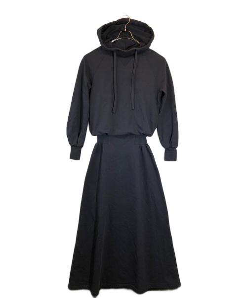 Maison Margiela（メゾンマルジェラ）Maison Margiela (メゾンマルジェラ) フーデッドスウェットワンピース ネイビー サイズ:SIZE 42の古着・服飾アイテム