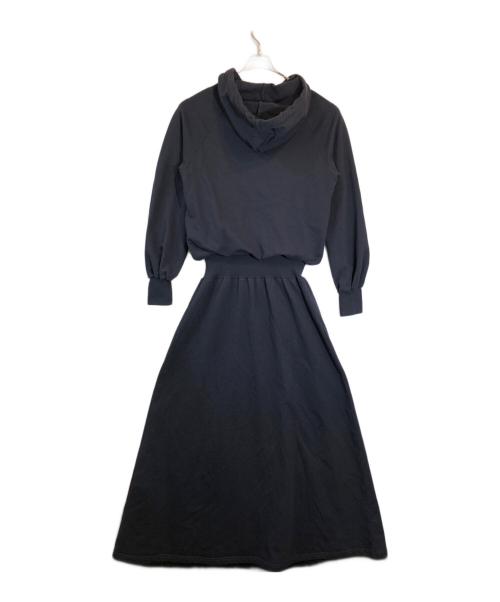 Maison Margiela（メゾンマルジェラ）Maison Margiela (メゾンマルジェラ) フーデッドスウェットワンピース ネイビー サイズ:SIZE 42の古着・服飾アイテム