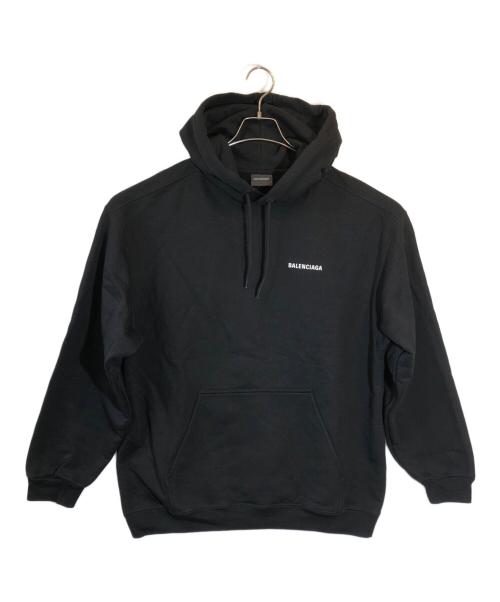 BALENCIAGA（バレンシアガ）BALENCIAGA (バレンシアガ) ロゴプルオーバーパーカー ブラック サイズ:SIZE XLの古着・服飾アイテム