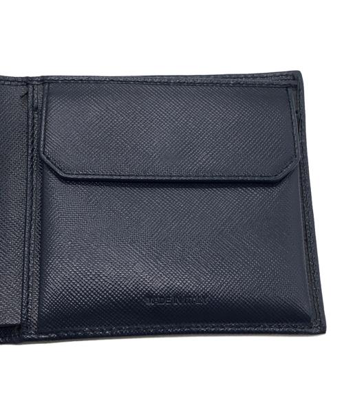 PRADA（プラダ）PRADA (プラダ) 2つ折り財布 ネイビー サイズ:下記参照の古着・服飾アイテム