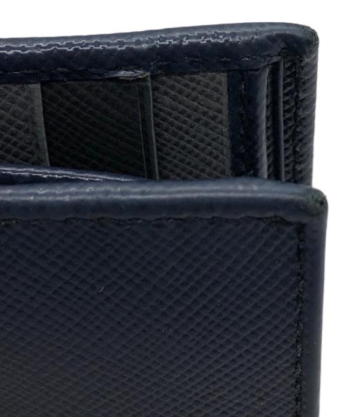 PRADA（プラダ）PRADA (プラダ) 2つ折り財布 ネイビー サイズ:下記参照の古着・服飾アイテム