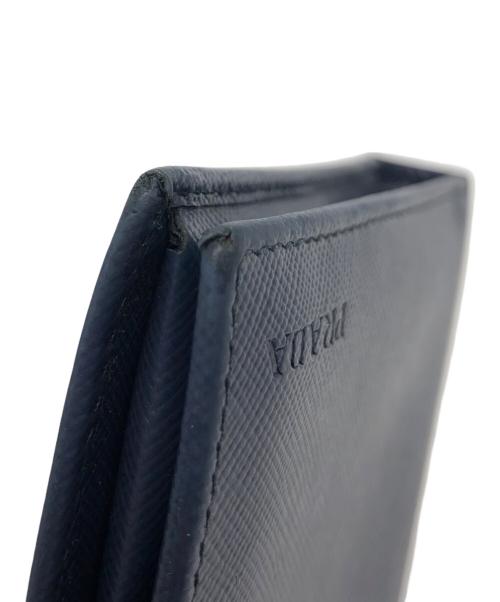 PRADA（プラダ）PRADA (プラダ) 2つ折り財布 ネイビー サイズ:下記参照の古着・服飾アイテム