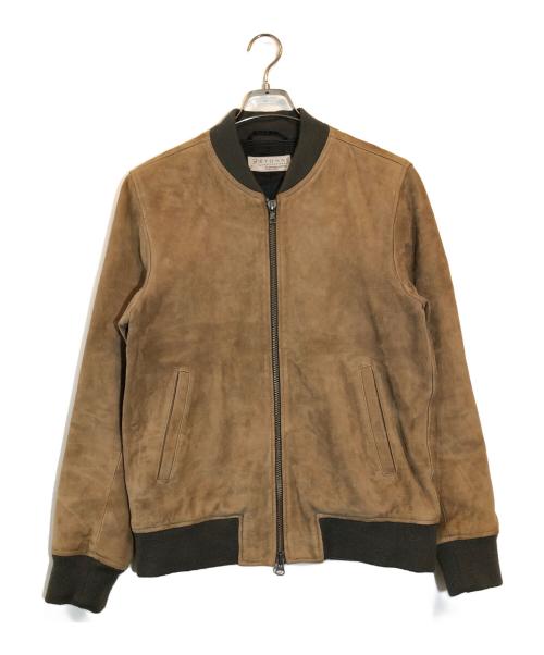 ETONNE（エトネ）ETONNE (エトネ) スウェードブルゾン ブラウン サイズ:50の古着・服飾アイテム