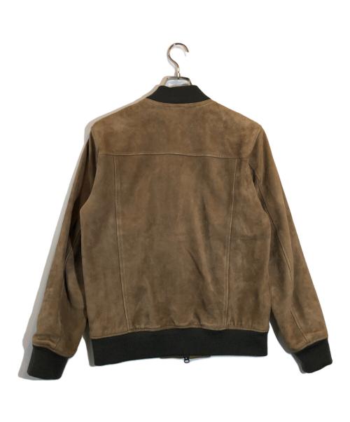 ETONNE（エトネ）ETONNE (エトネ) スウェードブルゾン ブラウン サイズ:50の古着・服飾アイテム
