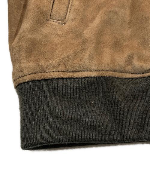 ETONNE（エトネ）ETONNE (エトネ) スウェードブルゾン ブラウン サイズ:50の古着・服飾アイテム