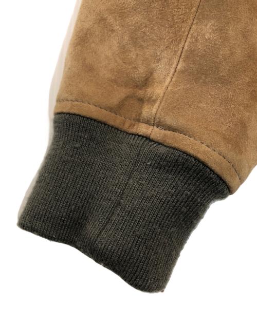 ETONNE（エトネ）ETONNE (エトネ) スウェードブルゾン ブラウン サイズ:50の古着・服飾アイテム