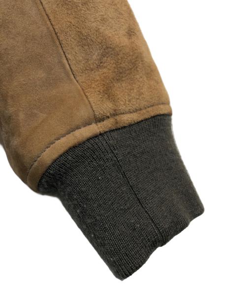 ETONNE（エトネ）ETONNE (エトネ) スウェードブルゾン ブラウン サイズ:50の古着・服飾アイテム