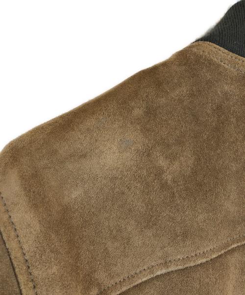 ETONNE（エトネ）ETONNE (エトネ) スウェードブルゾン ブラウン サイズ:50の古着・服飾アイテム