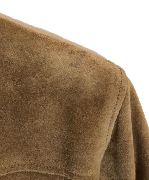 ETONNE（エトネ）ETONNE (エトネ) スウェードブルゾン ブラウン サイズ:50の古着・服飾アイテム