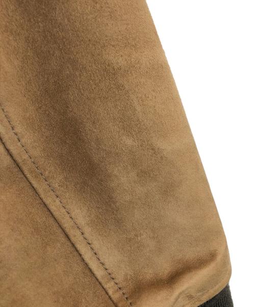 ETONNE（エトネ）ETONNE (エトネ) スウェードブルゾン ブラウン サイズ:50の古着・服飾アイテム