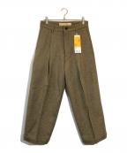 nano・universeナノ・ユニバース）の古着「ケンピツィードワンタックワークパンツ」｜カーキ