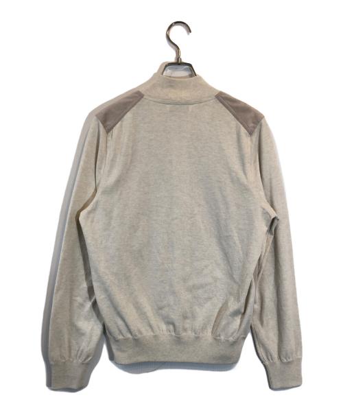 GRAN SASSO（グランサッソ）GRAN SASSO (グランサッソ) スタンドカラージップブルゾンニット ベージュ サイズ:SIZE 46の古着・服飾アイテム