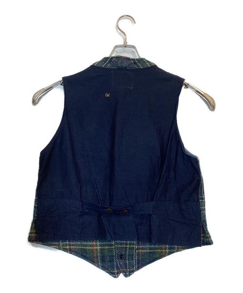 45R（フォーティファイブ・アール）45R (フォーティファイブ・アール) インディゴコットンツイードの908ベスト グリーン サイズ:2の古着・服飾アイテム