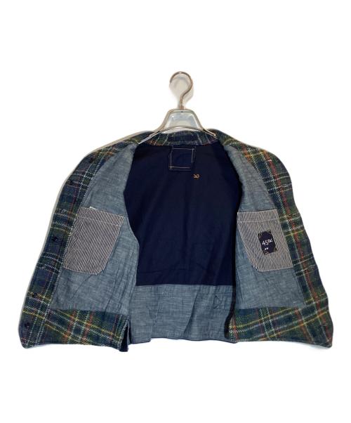 45R（フォーティファイブ・アール）45R (フォーティファイブ・アール) インディゴコットンツイードの908ベスト グリーン サイズ:2の古着・服飾アイテム