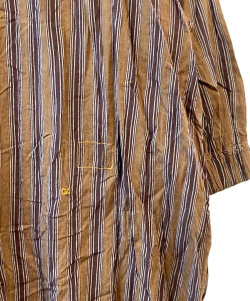 45R（フォーティファイブ・アール）45R (フォーティファイブ・アール) 秋風カディのドレス ブラウン サイズ:SIZE Freeの古着・服飾アイテム