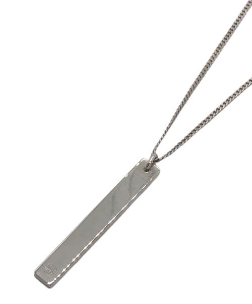Maison Margiela（メゾンマルジェラ）Maison Margiela (メゾンマルジェラ) ロゴプレートネックレス シルバー サイズ:下記参照の古着・服飾アイテム