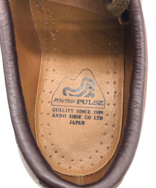 FUNCTION PULSE（ファンクションパルス）FUNCTION PULSE (ファンクションパルス) レザーブーツ ブラウン サイズ:SIZE 24の古着・服飾アイテム