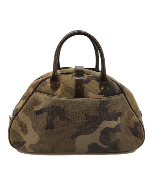 Christian Dior（クリスチャン ディオール）Christian Dior (クリスチャン ディオール) 迷彩ダブルサドルバッグ グリーンの古着・服飾アイテム