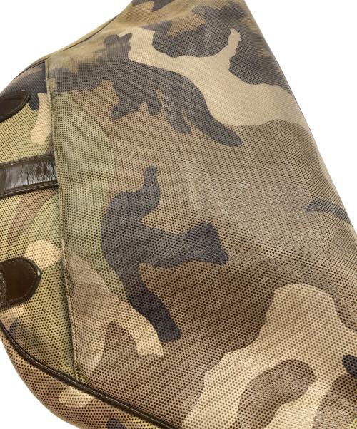 Christian Dior（クリスチャン ディオール）Christian Dior (クリスチャン ディオール) 迷彩ダブルサドルバッグ グリーンの古着・服飾アイテム