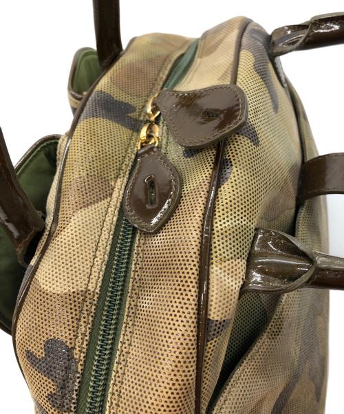 Christian Dior（クリスチャン ディオール）Christian Dior (クリスチャン ディオール) 迷彩ダブルサドルバッグ グリーンの古着・服飾アイテム