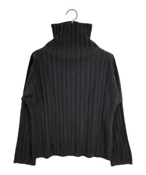 PLEATS PLEASE（プリーツプリーズ）PLEATS PLEASE (プリーツプリーズ) プリーツカットソー ブラック サイズ:SIZE 3の古着・服飾アイテム