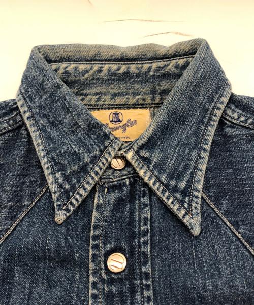 Wrangler（ラングラー）Wrangler (ラングラー) 27MW デニムウエスタンシャツ ブルー サイズ:不明の古着・服飾アイテム
