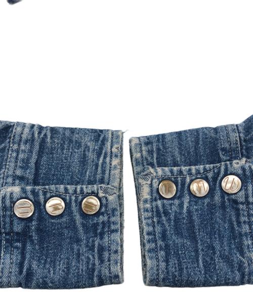 Wrangler（ラングラー）Wrangler (ラングラー) 27MW デニムウエスタンシャツ ブルー サイズ:不明の古着・服飾アイテム