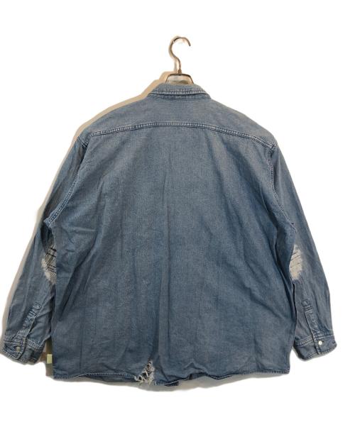 SSZ（エスエスズィー）SSZ (エスエスズィー) 裏USED DENIM SHIRTS インディゴ サイズ:SIZE Mの古着・服飾アイテム