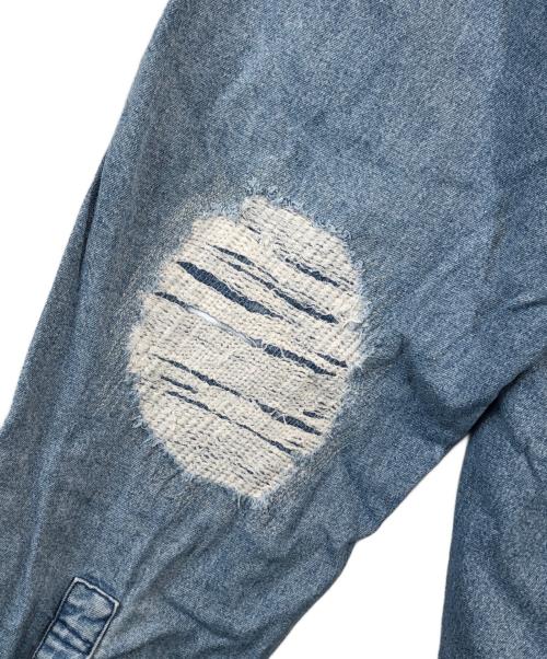 SSZ（エスエスズィー）SSZ (エスエスズィー) 裏USED DENIM SHIRTS インディゴ サイズ:SIZE Mの古着・服飾アイテム