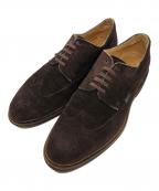 PARABOOTパラブーツ）の古着「スエードウイングチップシューズ」｜ブラウン
