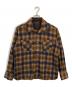 ARROW（アロー）の古着「開襟ウールチェックシャツ」｜ブラウン