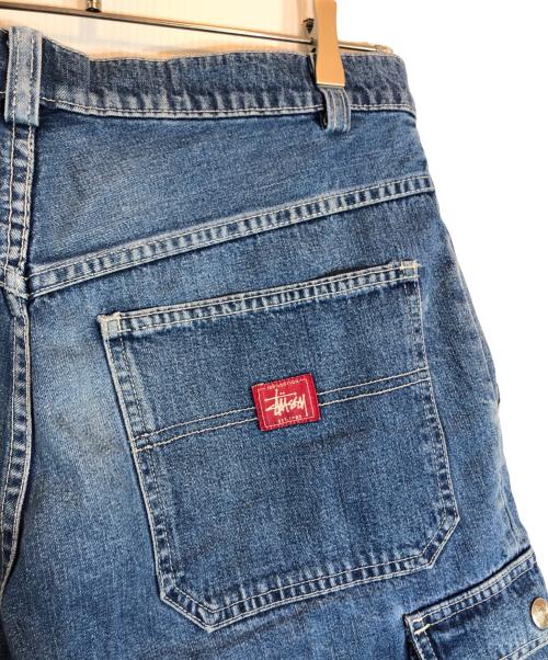 stussy（ステューシー）stussy (ステューシー) デニムカーゴショーツ インディゴ サイズ:34の古着・服飾アイテム