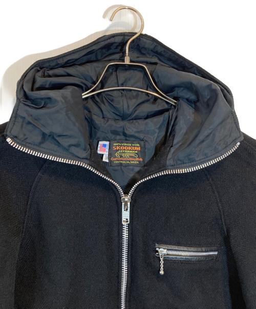 skookum（スクーカム）SKOOKUM (スクーカム) US (アス) Mid-Length Wool Melton Parka ブラック サイズ:SIZE 36の古着・服飾アイテム