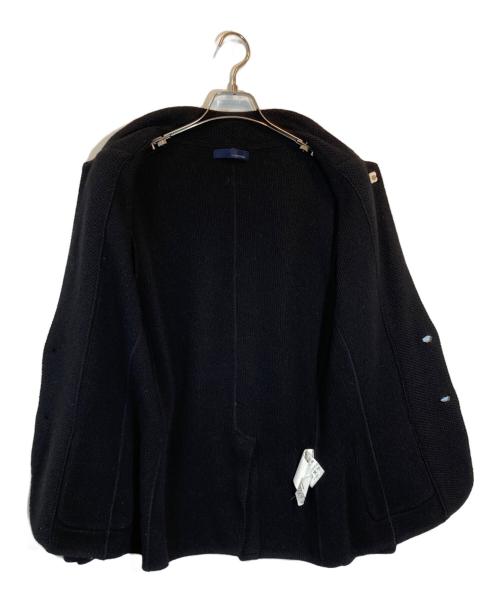LARDINI（ラルディーニ）LARDINI (ラルディーニ) ウールハニカムニットジャケット ブラック サイズ:SIZE XSの古着・服飾アイテム