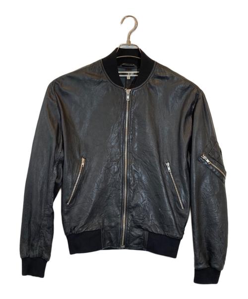 McQ Alexander McQueen（マックキュー アレキサンダーマックイーン）McQ Alexander McQueen (マックキュー アレキサンダーマックイーン) レザーボンバージャケット ブラック サイズ:SIZE 44の古着・服飾アイテム
