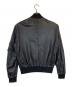 McQ Alexander McQueen (マックキュー アレキサンダーマックイーン) レザーボンバージャケット ブラック サイズ:SIZE 44：20000円