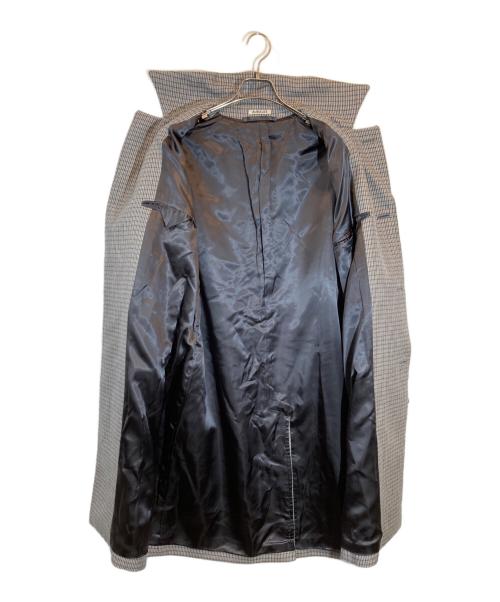 AURALEE（オーラリー）AURALEE (オーラリー) DOUBLE FACE CHECK SOUTIEN COLLAR COAT グレー サイズ:SIZE 3の古着・服飾アイテム