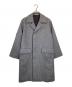 AURALEE（オーラリー）の古着「DOUBLE FACE CHECK SOUTIEN COLLAR COAT」｜グレー