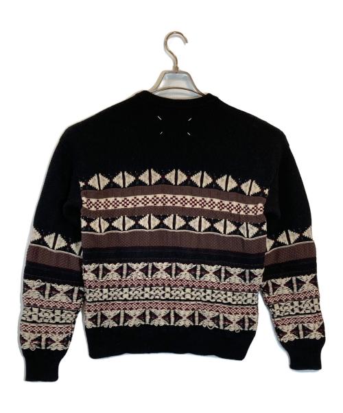 Maison Margiela（メゾンマルジェラ）Maison Margiela (メゾンマルジェラ) ジャガードニット ブラック サイズ:SIZE Sの古着・服飾アイテム