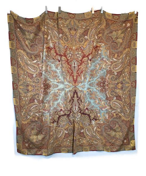 ETRO（エトロ）ETRO (エトロ) ウールシルク総柄大判ストール マルチカラーの古着・服飾アイテム