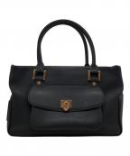 CHOPARDショパール）の古着「ハッピーダイヤモンドハンドバッグ」｜ブラック