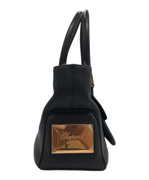 CHOPARD（ショパール）CHOPARD (ショパール) ハッピーダイヤモンドハンドバッグ ブラックの古着・服飾アイテム