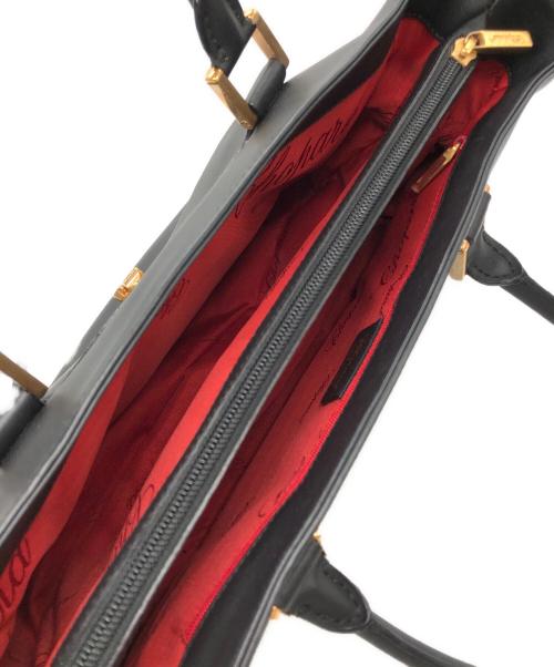 CHOPARD（ショパール）CHOPARD (ショパール) ハッピーダイヤモンドハンドバッグ ブラックの古着・服飾アイテム