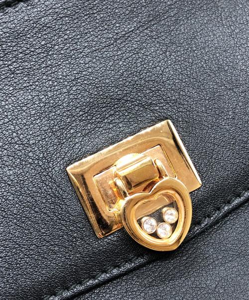 CHOPARD（ショパール）CHOPARD (ショパール) ハッピーダイヤモンドハンドバッグ ブラックの古着・服飾アイテム
