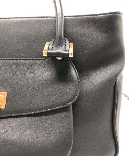 CHOPARD（ショパール）CHOPARD (ショパール) ハッピーダイヤモンドハンドバッグ ブラックの古着・服飾アイテム