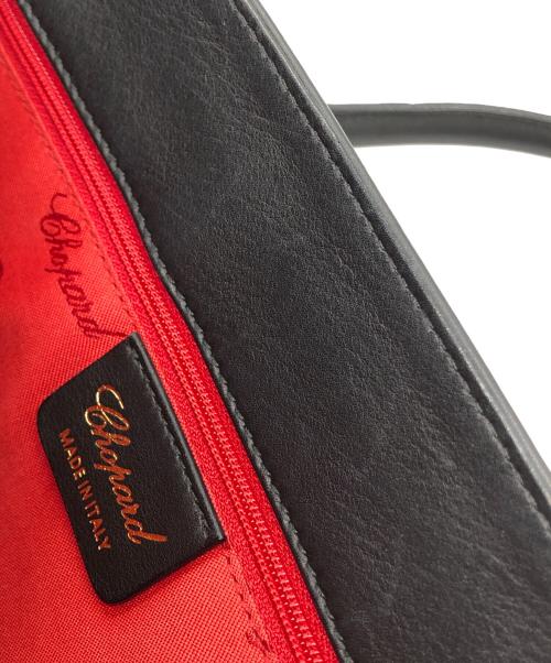 CHOPARD（ショパール）CHOPARD (ショパール) ハッピーダイヤモンドハンドバッグ ブラックの古着・服飾アイテム